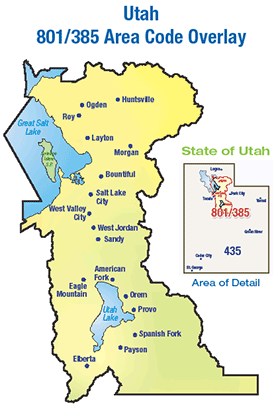 Utah Area Codes