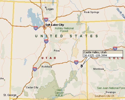 Castle Valley Utah Map 4