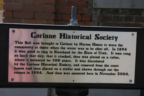 Bell History — Rung in Statehood in 1896