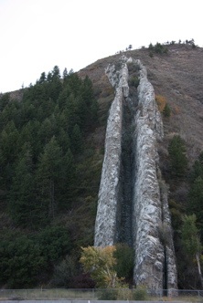 The two reefs are 40' high limestone layers — 20' apart and several hundred feet in length.