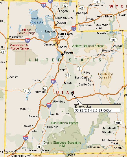 Emery Utah Map 4