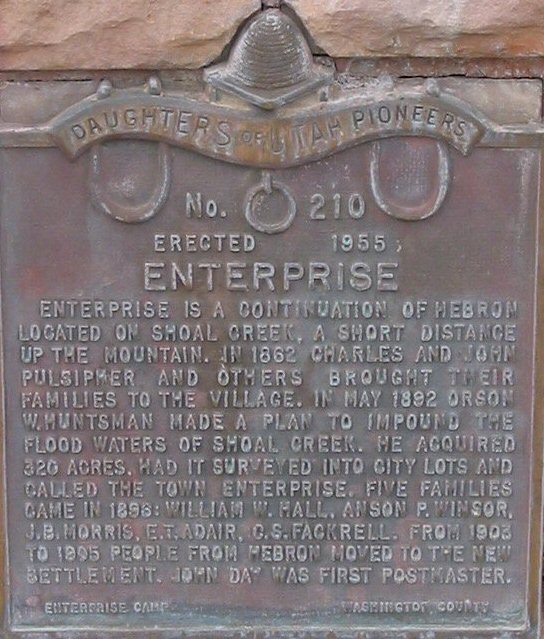 Enterprise (Washington), Utah — Daughters of Utah Pioneers — Next Pictuure