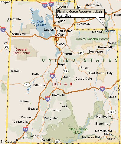 Flaming Gorge Utah Map 4