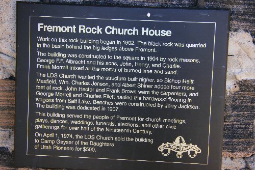 Rock Church House (Dedicated 1907) — Back to Rock Church — Church and civic functions were held here.
