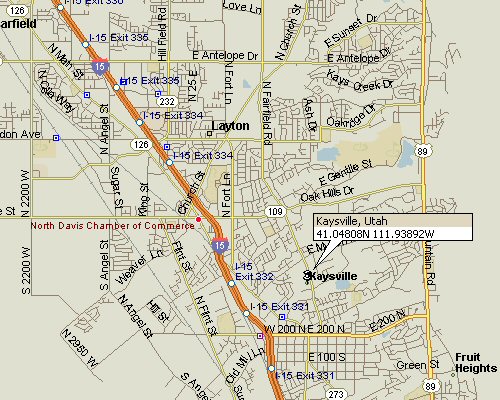 Map Of Kaysville Utah Kaysville, Utah Map.