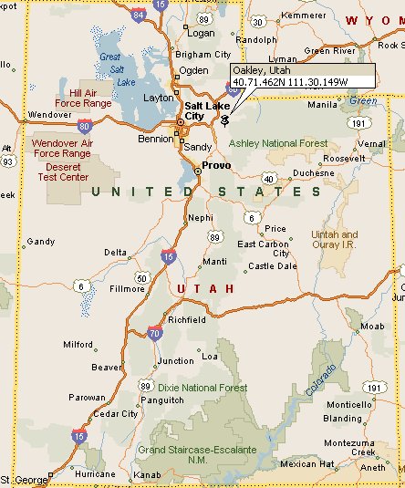 Oakley, Utah Map 4