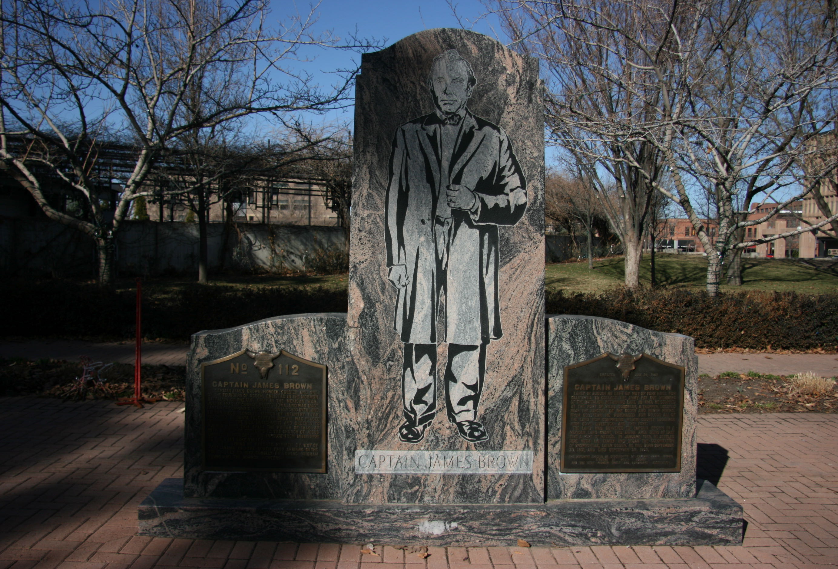 Catain James Brown (Click on signs to read!) — 2459 Washington Blvd. (Municipal Park)