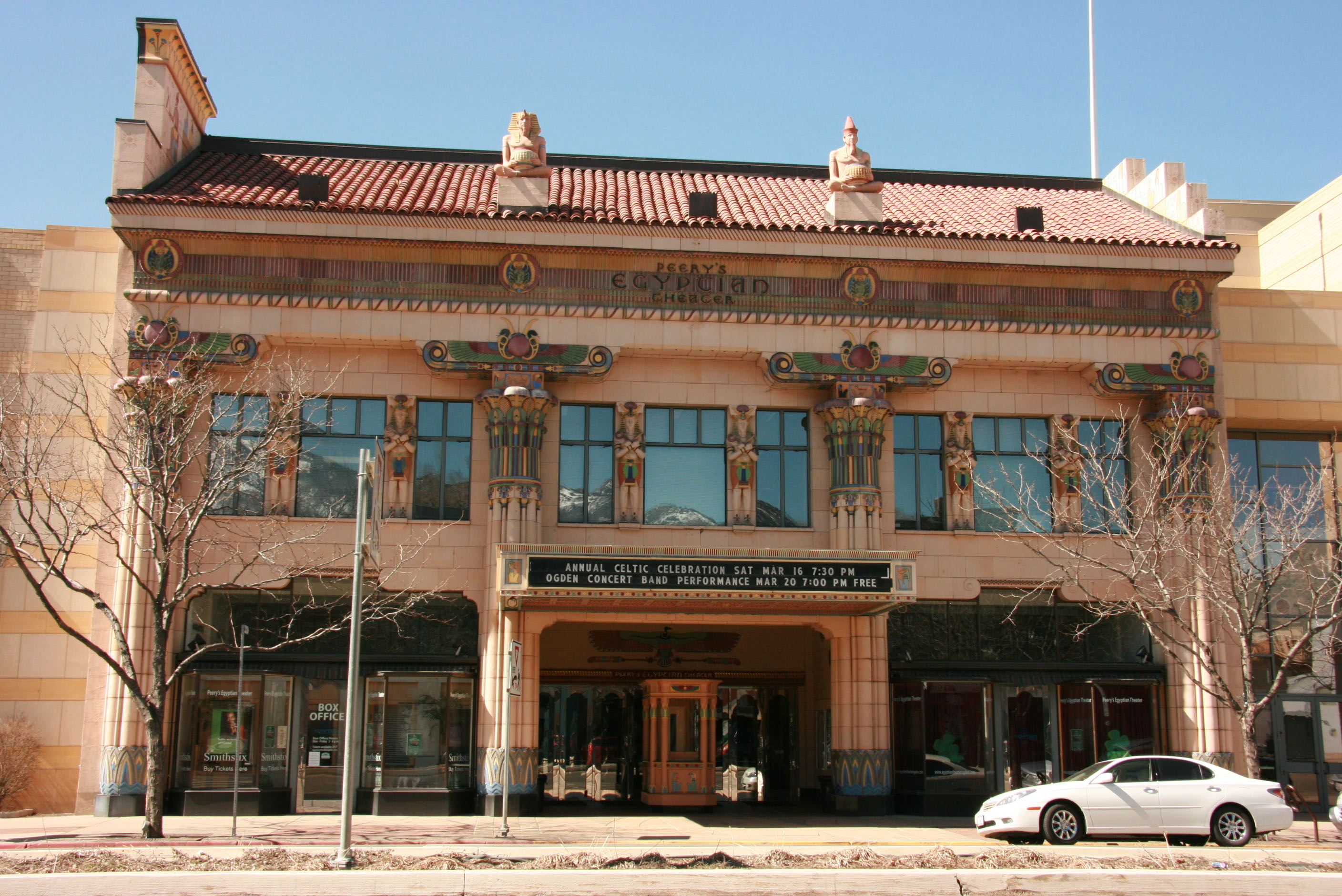 Peery's Egyptian Theater — Opened in 1924 as a movie palace.