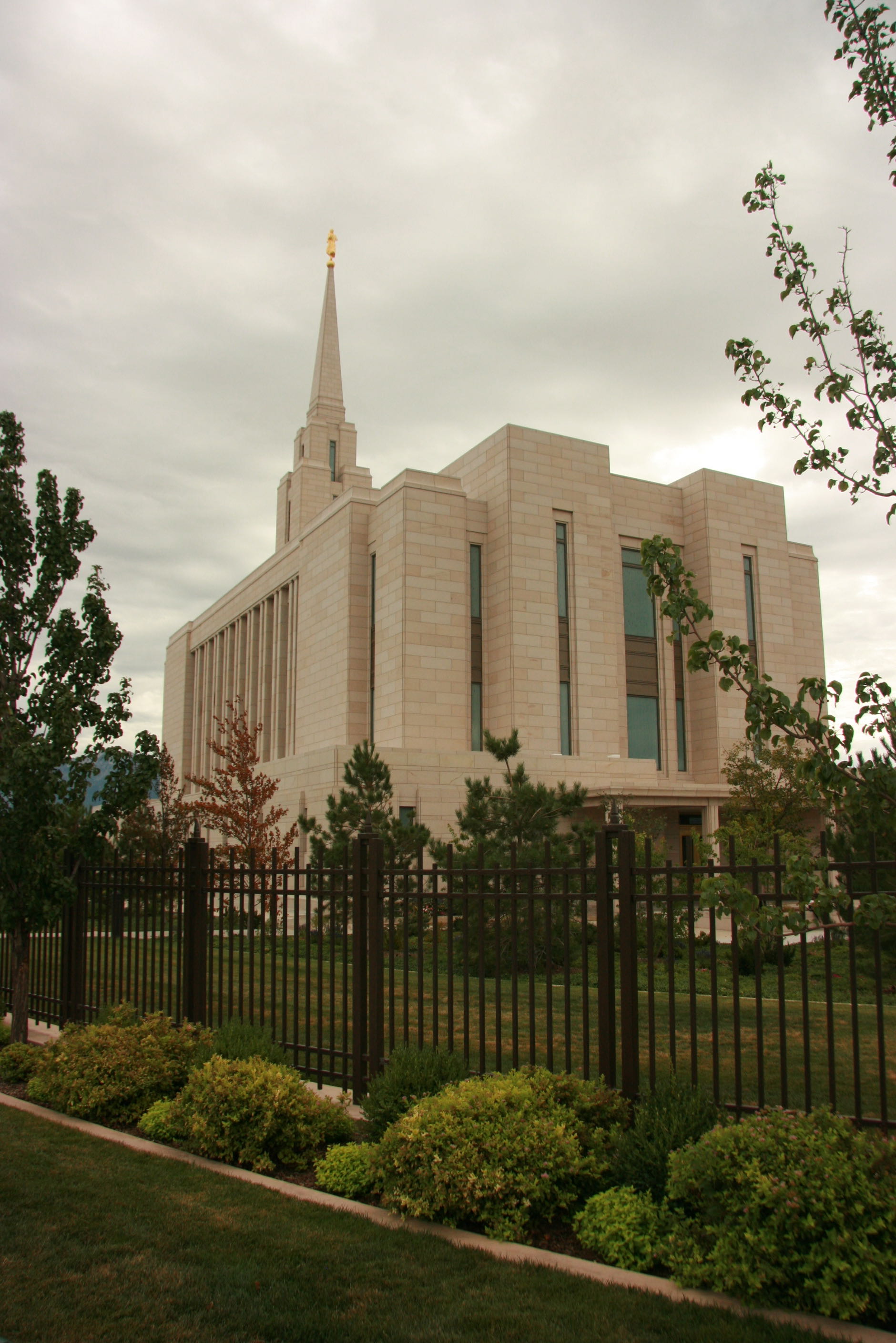 Oquirrh Mountain LDS Temple, Utah — Facing Northwest (Beautifully landscaped.) — 11022 S 4000 W, South Jordan, UT