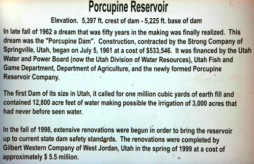41.51981N 111.74707W — See Picture of Reservoir