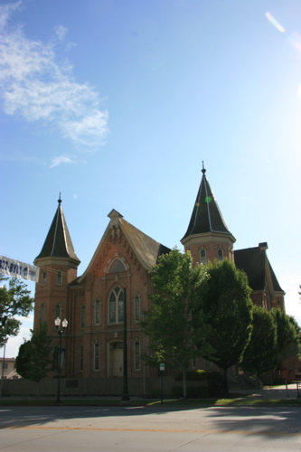 Provo Tabernacle burned December 17, 2010 — Located at the corner of First South and University Avenue.