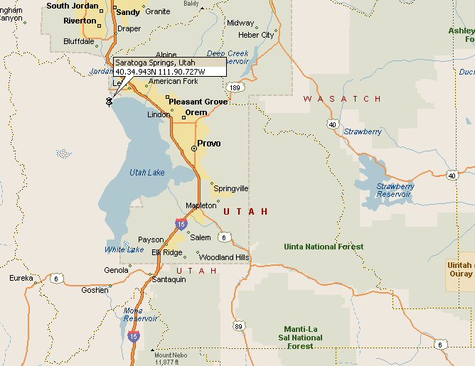 Saratoga Springs Utah Map 2