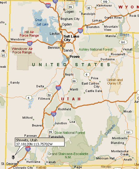 Shivwits, Utah Map 4