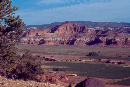 Torrey Farm, View North toward — Thousand Lake Mtn., Capitol Reef