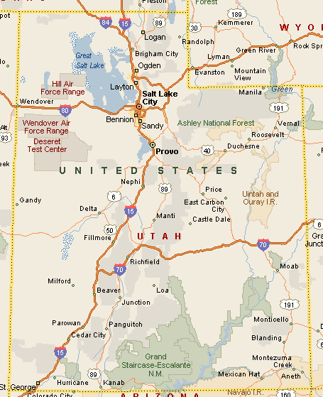 State Of Utah Map