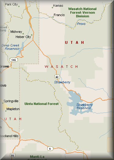Wasatch County Utah Map
